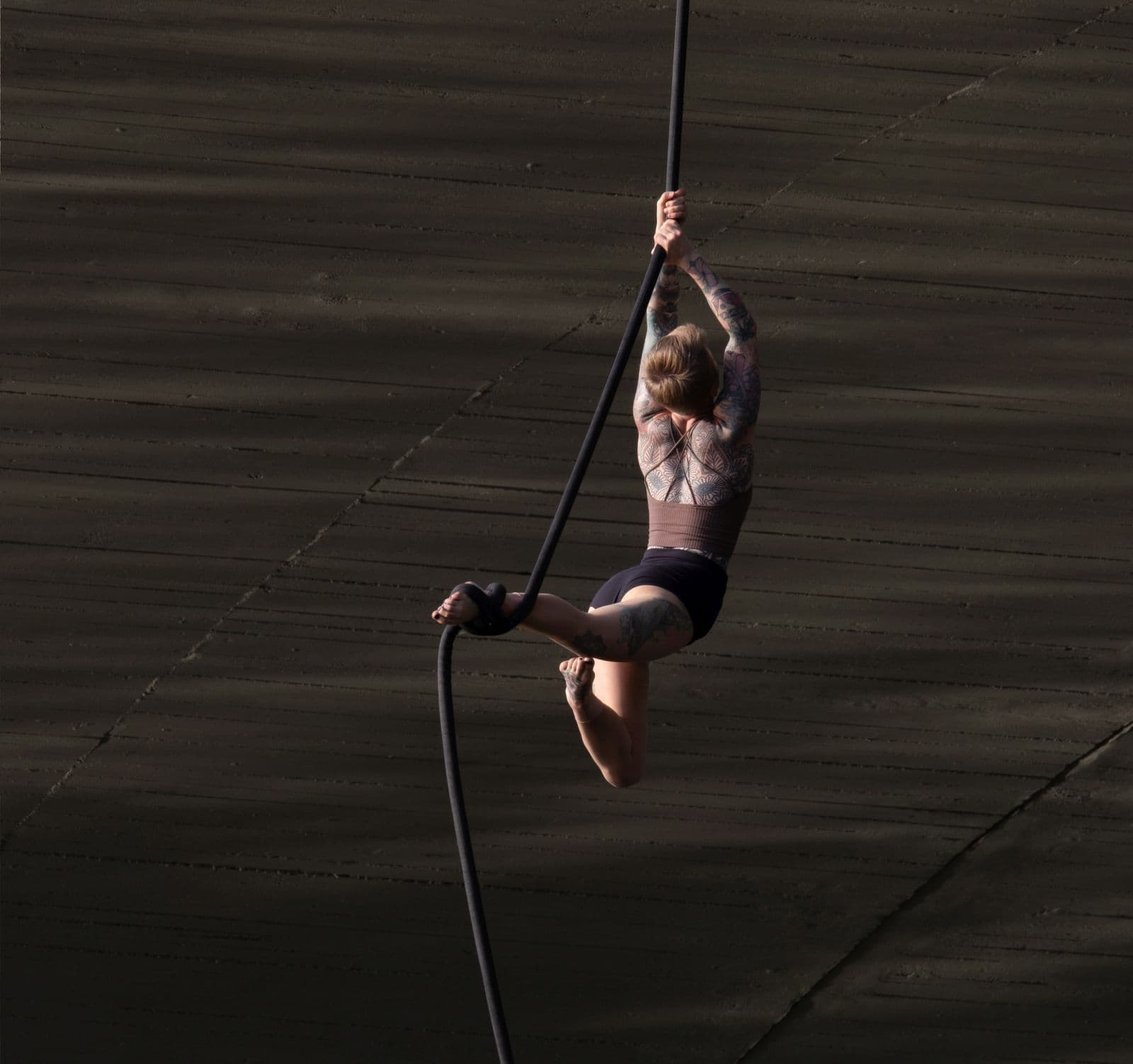 Galeriebild für Solo-Performance am Vertikalseil 