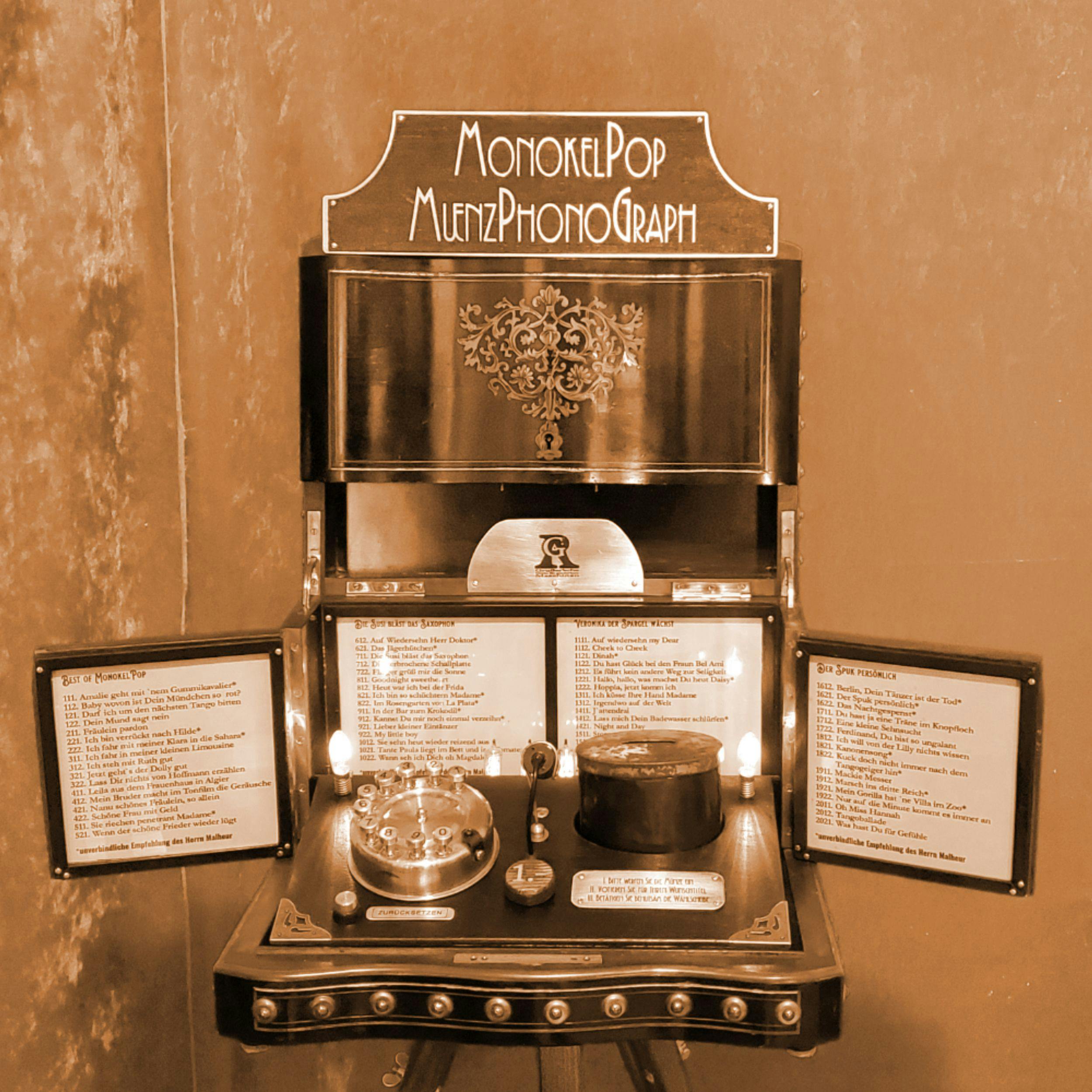 Der MonokelPop-MünzphonoGraph