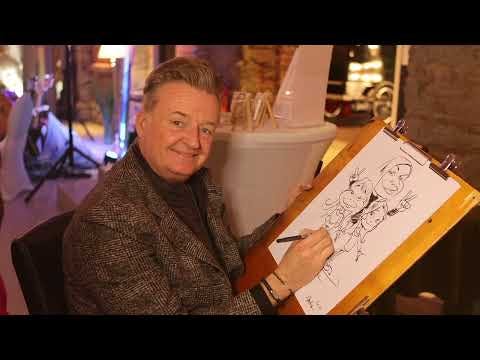 Live-Karikaturist Arnd Hawlina (plus eigene Piano-Musik)