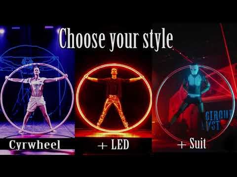 LED Cyr wheel & LED Suit - Wheel Sensation